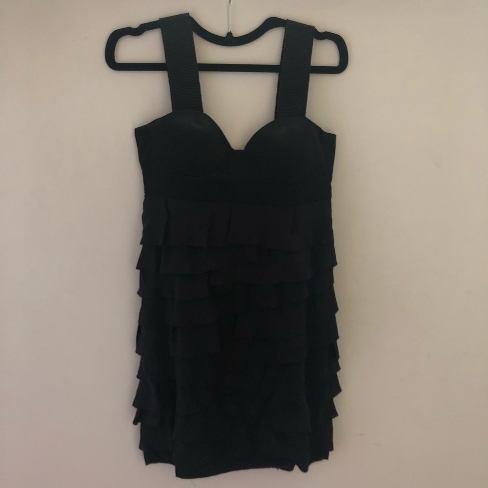 ALEXANDER WANG Bustier Ruffle Tiered Dress Sz. 6